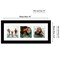 Americanflat 5.5x14 Collage Picture Frame - Fits Three 3x3 Photos or One 5.5x14 Photo